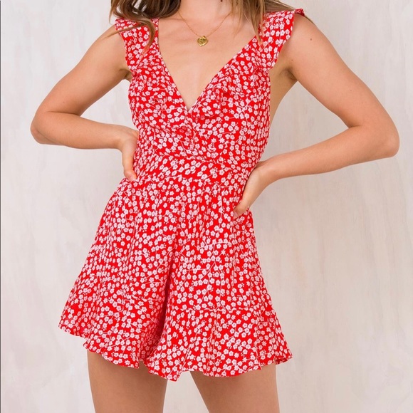 Princess Polly Other - Princess Polly - Blythe Floral Playsuit